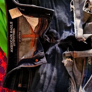 Two pairs of American eagle short shorts